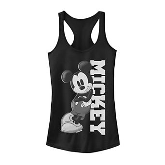 Juniors' Disney Mickey Mouse Leaning on Name Tank Top