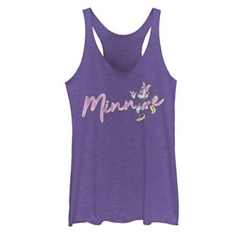Juniors' Disney Mickey And Friends Minnie Wave Text Tank Top