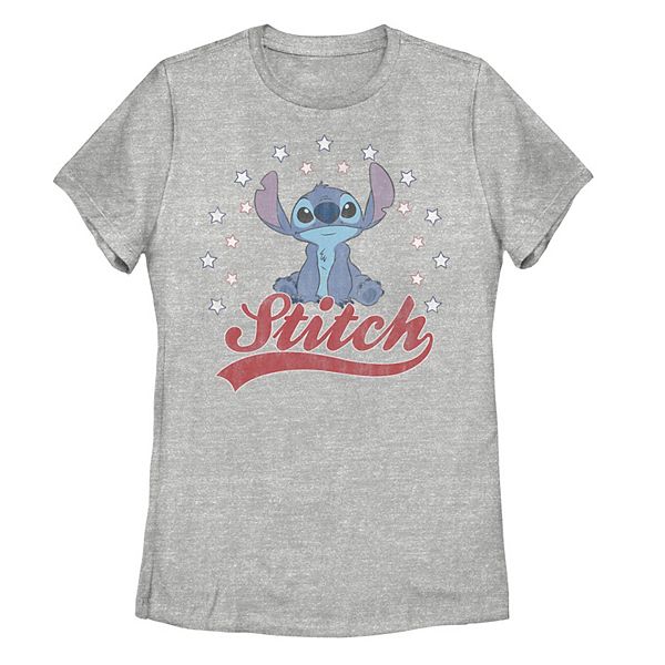 Juniors' Disney's Lilo & Stitch Americana Stitch Portrait Tee