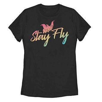 Juniors' Disney's Dumbo "Stay Fly" Gradient Tee