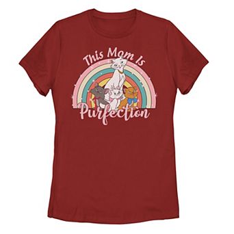 Juniors' Disney's Mother's Day The Aristocats "This Mom Is Purfection" Tee