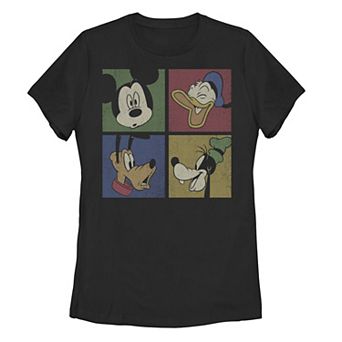 Disney's Mickey And Friends Classic Group Comic Panels Juniors' Tee
