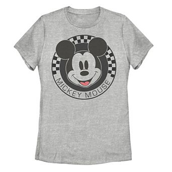 Disney's Mickey And Friends Mickey Mouse Checkerboard Circle Juniors' Tee
