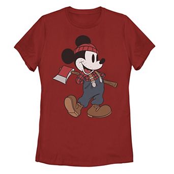 Disney's Mickey Mouse Lumberjack Outfit Juniors' Tee