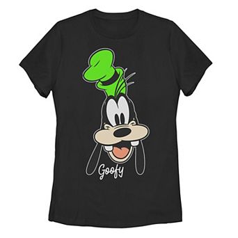 Disney's Goofy Smiling Face Portrait Juniors' Tee