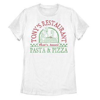 Disney's Lady And The Tramp Tony's Restaurant Poster Juniors' Tee