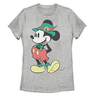 Disney's Mickey Mouse Happy Lederhosen Portrait Juniors' Tee