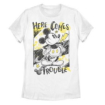 Disney's Mickey Mouse Here Comes Trouble Juniors' Tee