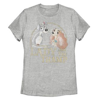 Disney's Lady And The Tramp Juniors' Simple Logo Portrait Tee
