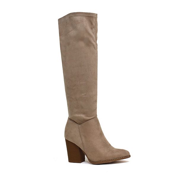 Yoki Spade 17 Women's Over-The-Knee Stretch Boots