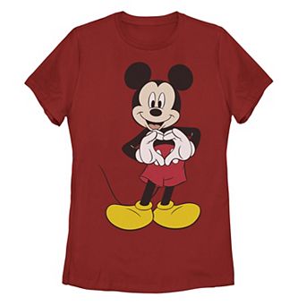 Disney's Mickey Mouse Juniors' Heart Hands Pose Tee