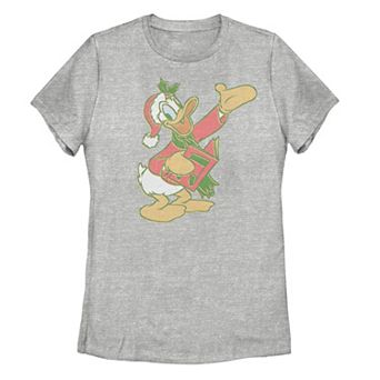 Disney's Donald Duck Juniors' Christmas Caroling Portrait Tee