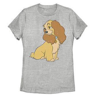 Disney's Lady And The Tramp Lady Juniors' Simple Portrait Tee