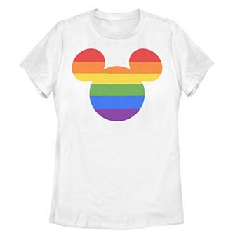 Disney's Mickey Mouse Rainbow Fill Juniors' Graphic Tee