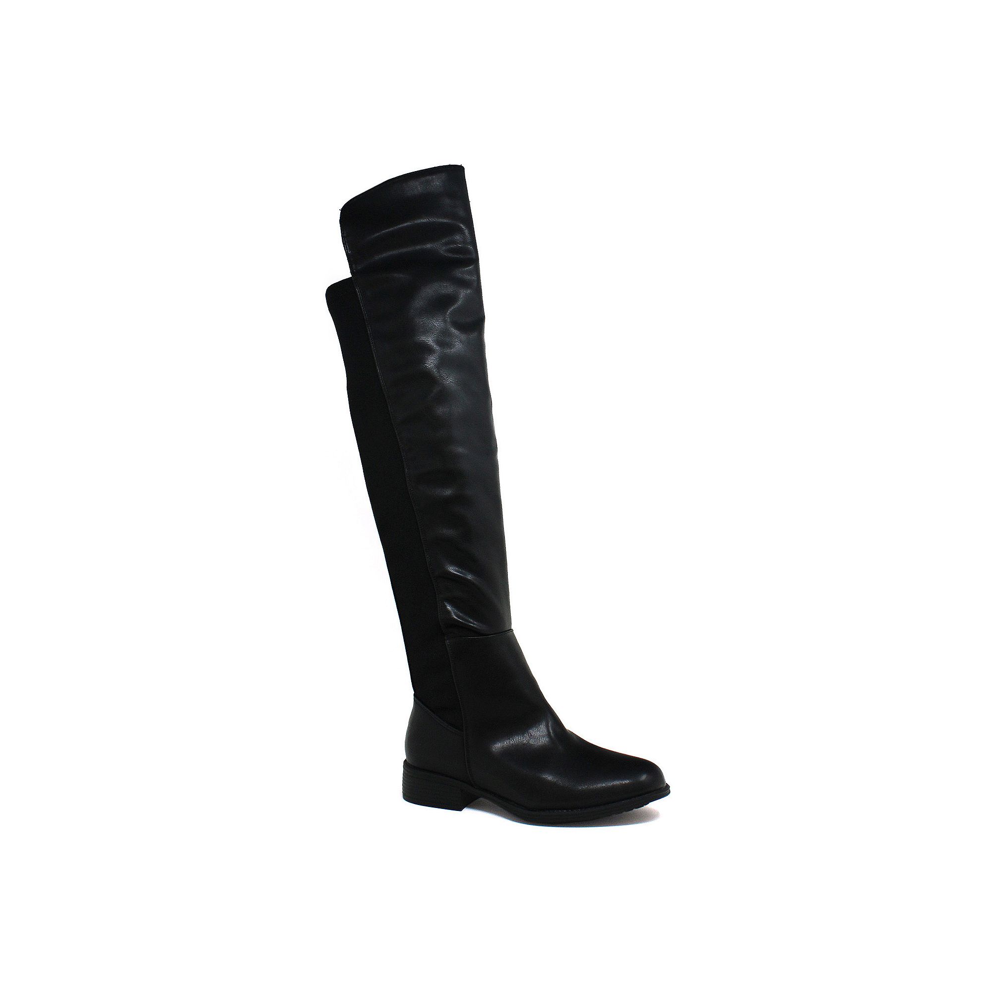 Yoki Erin 12 Womens Over-The-Knee Boots, Size: 6, Black
