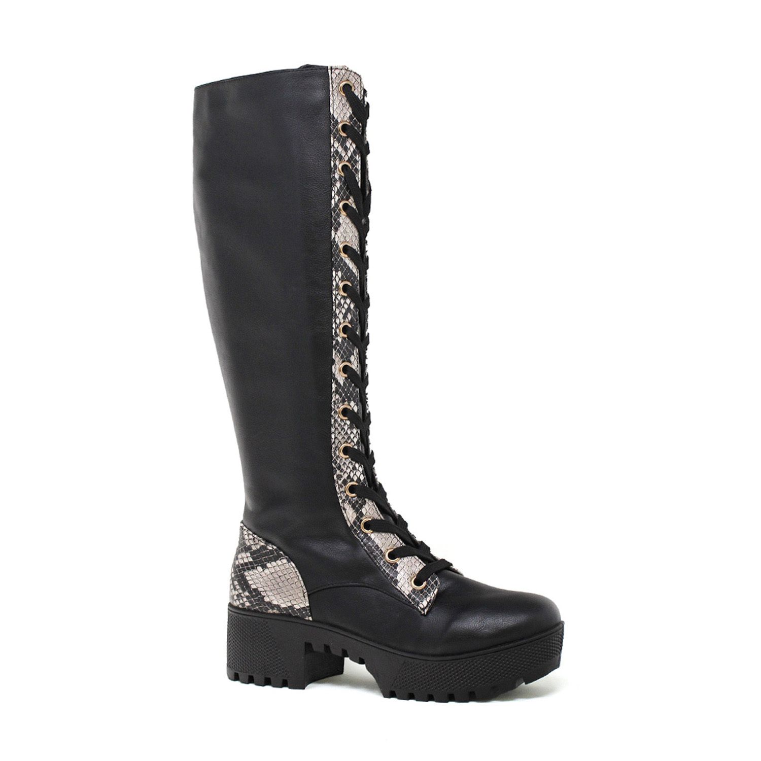 womens knee high combat boots