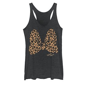 Disney's Minnie Mouse Juniors' Leopard Print Bow Tank Top