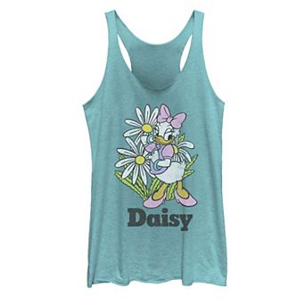 Disney's Mickey And Friends Daisy Duck Floral Portrait Juniors' Tank Top