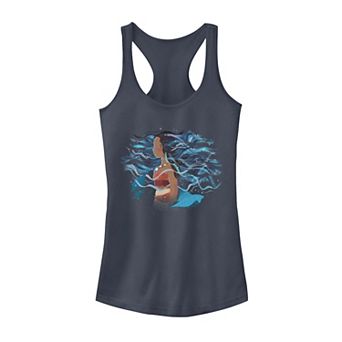 Disney's Moana In Ocean Artsy Juniors' Graphic Tank Top