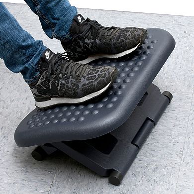 Mind Reader 2 Pack Adjustable Height Ergonomic Foot Rest