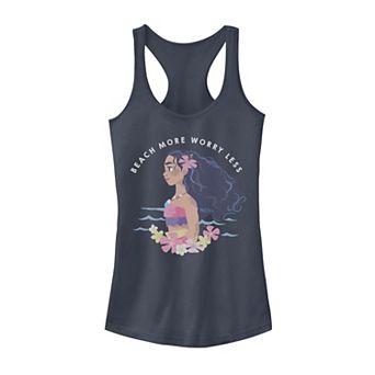 Disney's Moana Juniors' Beach More Text Poster Graphic Tank Top