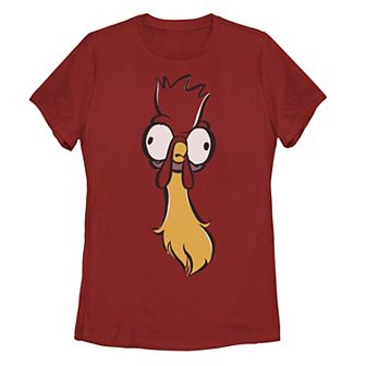Disney's Moana Hei Hei Juniors' Large Face Graphic Tee