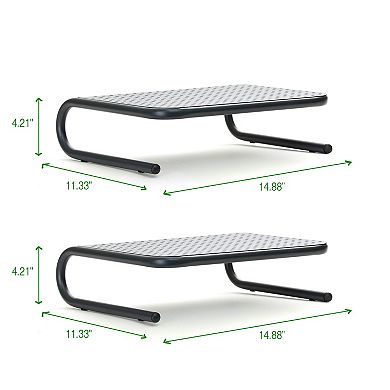 Mind Reader 2-pack Metal Monitor Stands