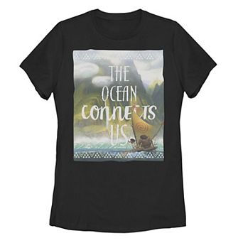 Disney's Moana Juniors' Connects Us Poster Graphic Tee