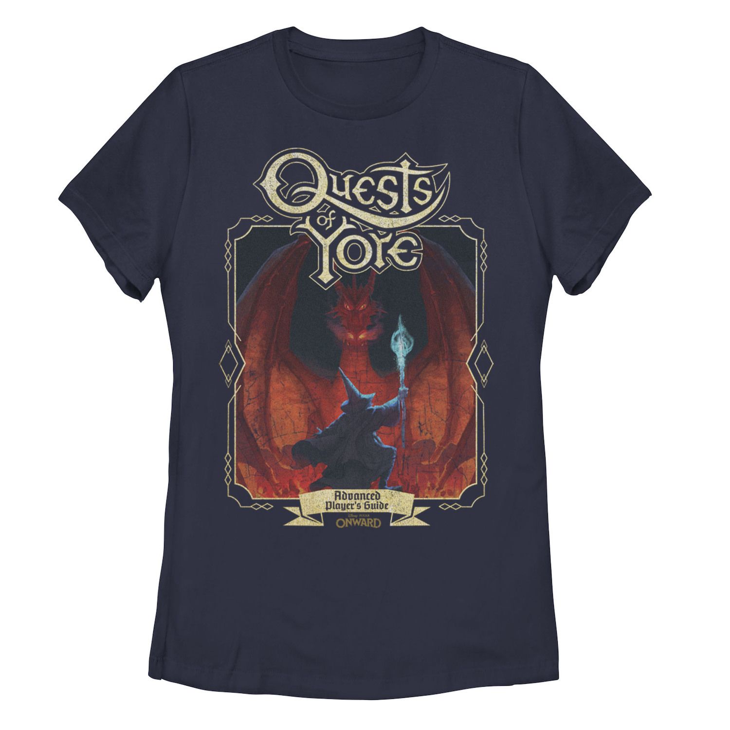 Image for Disney / Pixar Juniors' Onward Quests Of Yore Advanced Player's Guide Graphic Tee at Kohl's.