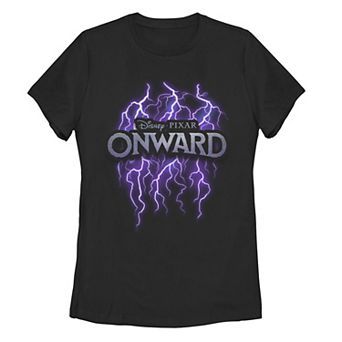 Disney / Pixar's Onward Juniors' Purple Lightning Logo Graphic Tee