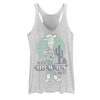Disney / Pixar's Toy Story Woody Juniors' Pastel Hey Howdy Hey Graphic Tank Top