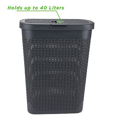 Mind Reader 40 Liter Slim Laundry Basket