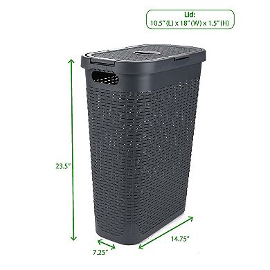 Mind Reader 40 Liter Slim Laundry Basket