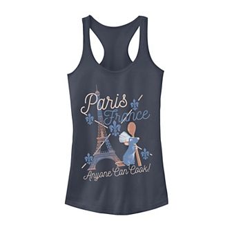 Disney / Pixar's Ratatouille Remy Juniors' Paris France Poster Graphic Tank Top