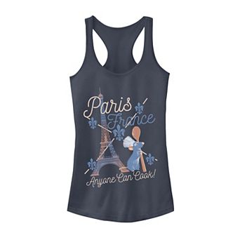 Disney / Pixar's Ratatouille Remy Juniors' Paris France Poster Graphic Tank Top
