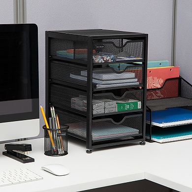Mind Reader 4-Tiered Drawers Cabinet