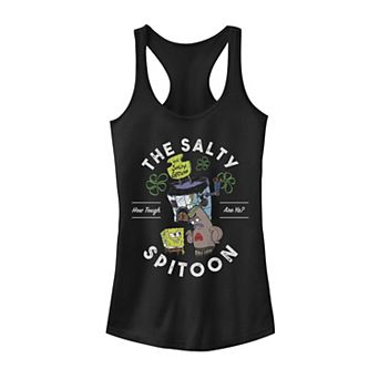 Juniors' Nickelodeon SpongeBob SquarePants The Salty Spitoon How Tough Are Ya Graphic Tank Top