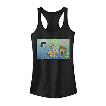 Juniors' SpongeBob SquarePants Girls Night Portrait Graphic Tank Top