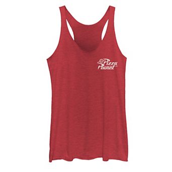 Juniors' Disney/Pixar Toy Story Pizza Planet Logo Pocket Tank Top