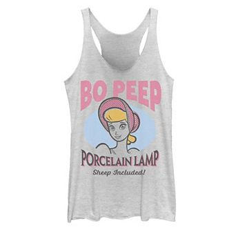 Juniors' Disney/Pixar Toy Story 4 Bo-Peep Porcelain Lamp Poster Tank Top