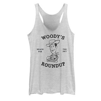Juniors' Disney/Pixar Woody's Roundup Outline Sketch Tank Top