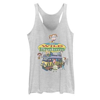 Juniors' Nickelodeon Wild Thornberries Family RV Gathering Logo Graphic Tank Top