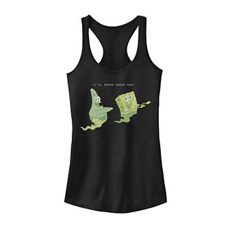 Juniors' Nickelodeon SpongeBob SquarePants Patrick Star I'll Never Ghost You Graphic Tank Top