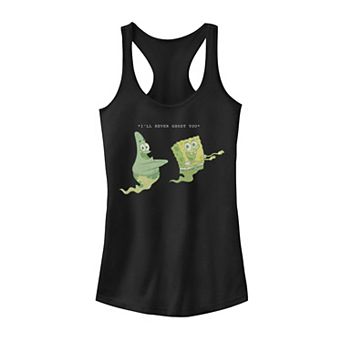 Juniors' Nickelodeon SpongeBob SquarePants Patrick Star I'll Never Ghost You Graphic Tank Top