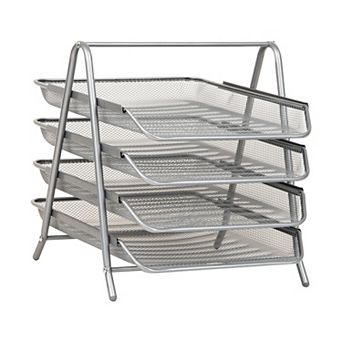 Mind Reader Desk Organizer With 4 Sliding Trays