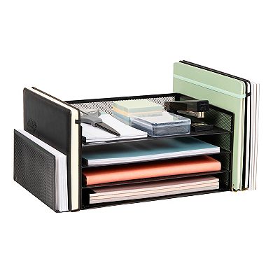 Mind Reader Desk Organizer With 6 Compartments