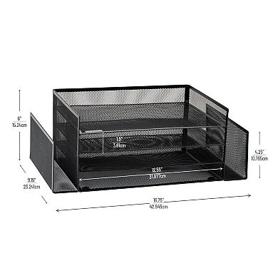 Mind Reader Desk Organizer With 6 Compartments