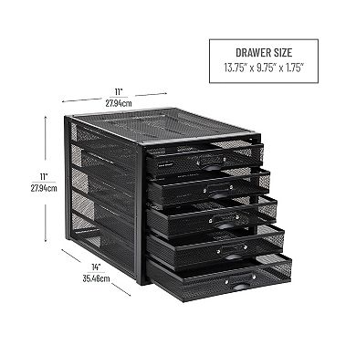 Mind Reader 5 Drawer Cabinet