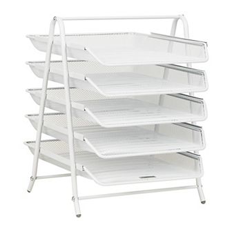 Mind Reader Desk Organizer With 5 Sliding Trays