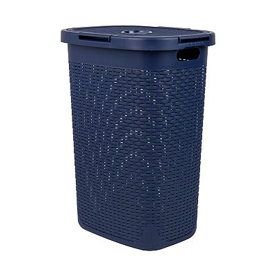 Mind Reader 60 Liter Laundry Basket - Blue Color